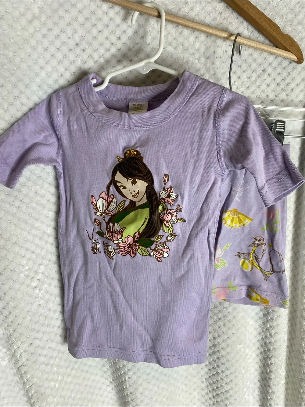 Hanna Andersson Disney Collection Lavender Mulan Princess Pajamas